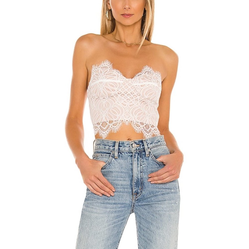 NWOT Lace Crop Top, S